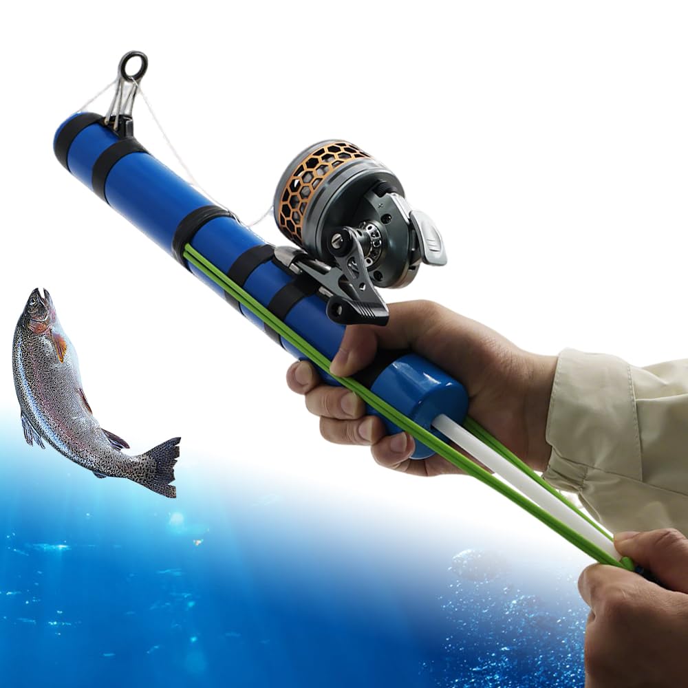 SUFFUSE fishing rod compact 38cm in hand for travel-friendly casting and storage