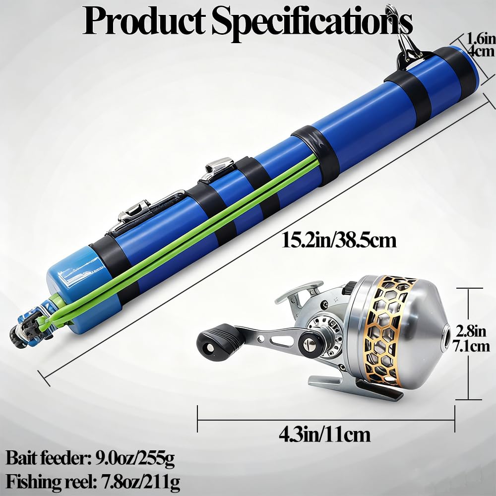 SUFFUSE fishing rod portable design enables convenient travel to lakes, beaches, and rivers