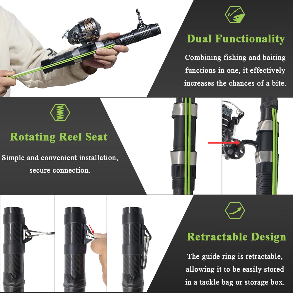 SUFFUSE KS30 loading port and bait delivery action for distance casting