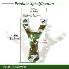 SUFFUSE slingshot grip with ergonomic curve for stable, comfortable aiming