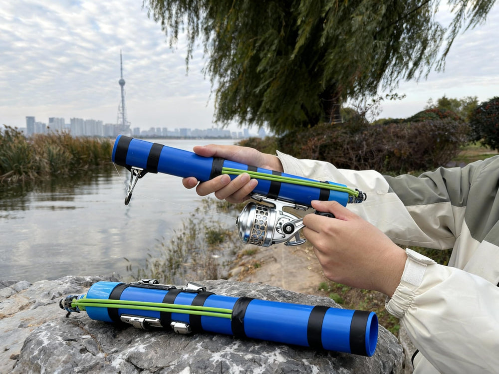 SUFFUSE fishing catapult rod tool-free assembly lets beginners start fishing quickly.