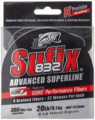 Sufix 832 Advanced Superline braid close-up showing fiber construction