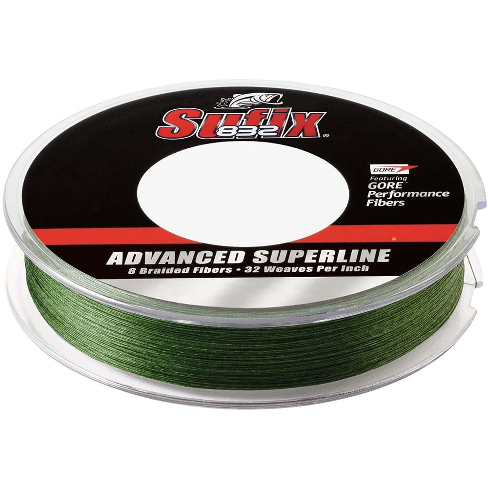 Sufix 832 Advanced Superline in low-vis green for long casts and high sensitivity