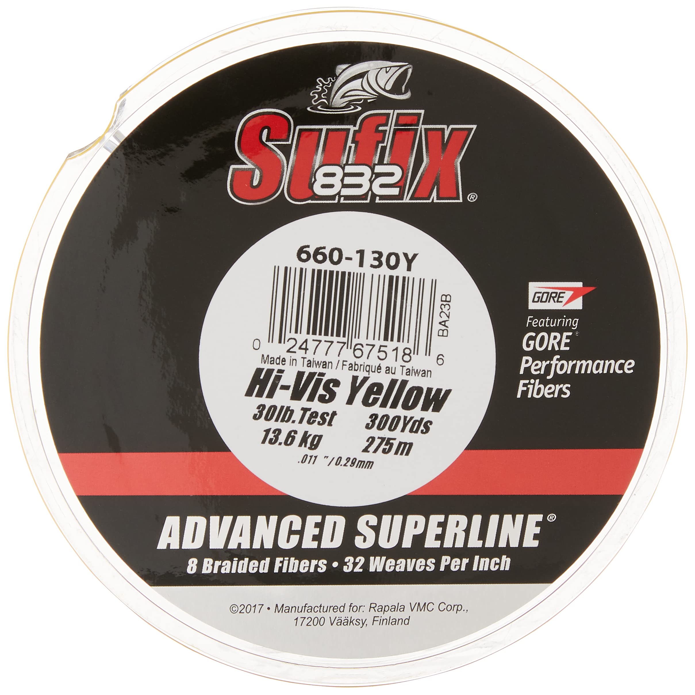 Sufix 832 braid on reel demonstrates visibility during day and night fishing.