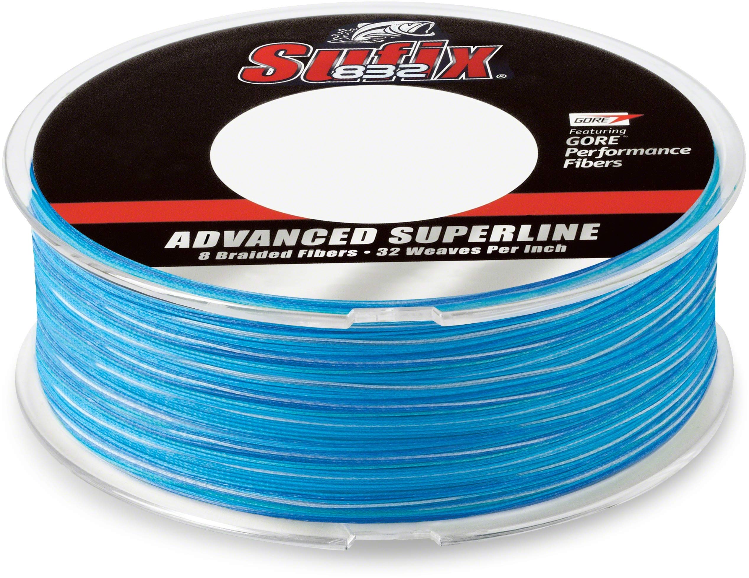 Sufix 832 Braid 40 lb Coastal Camo fishing line, strong and smooth for coastal saltwater casting.