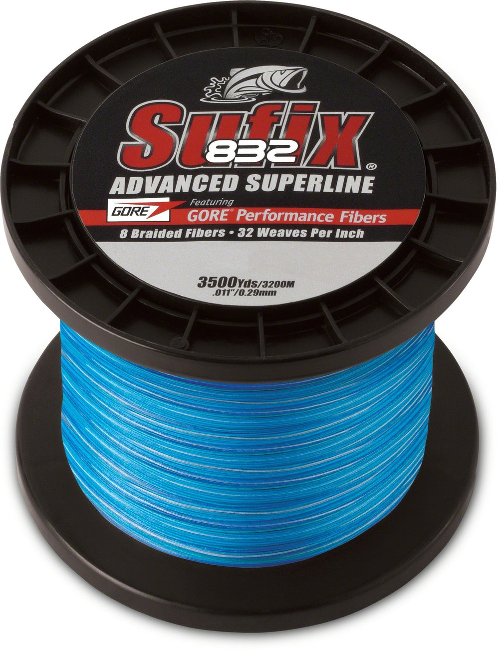Sufix 832 Braid Coastal Camo on a spool for saltwater fishing and long casts