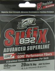 Sufix 832 Ghost 150yds spool reveals roundness and line consistency