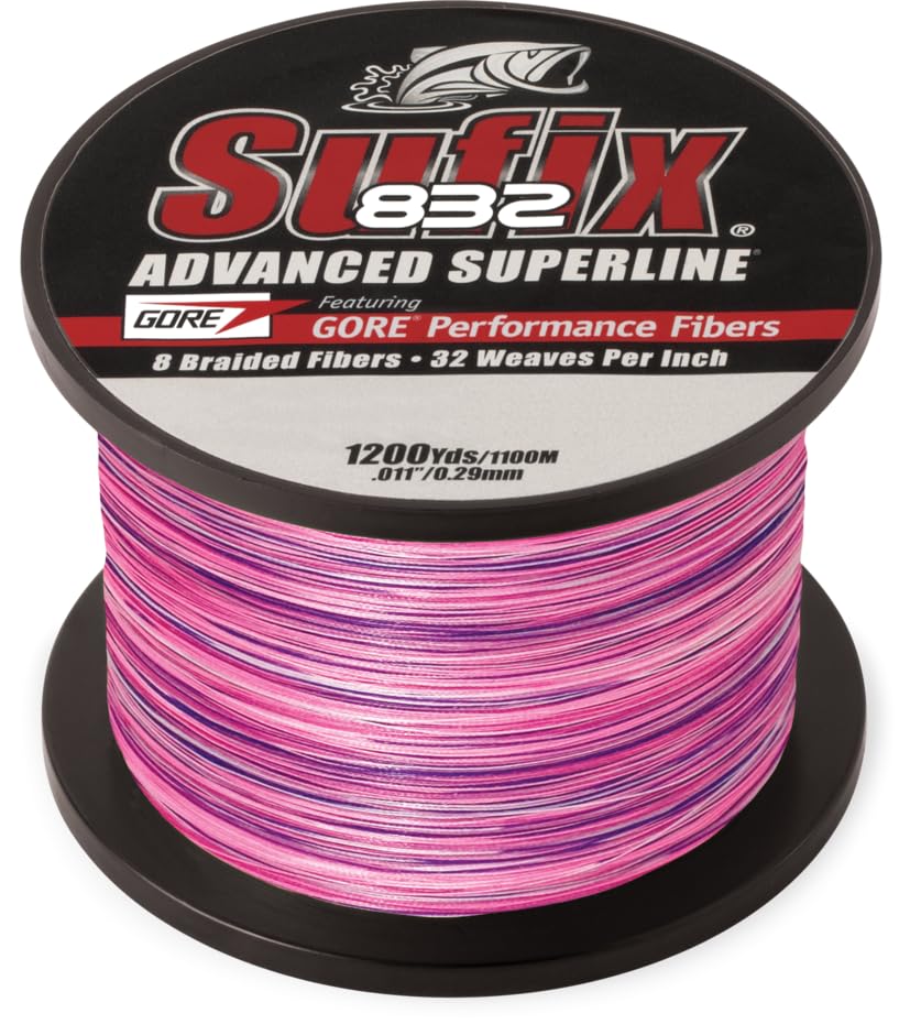 Sufix 832 neon lime color retention supports visibility after use.