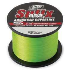 Sufix 832 gore-fiber closeup emphasizes abrasion resistance and long-lasting durability.