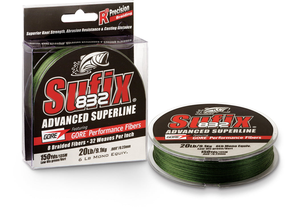 Sufix 832 Braid Line Neon Lime - 600 Yards, 30 lb
