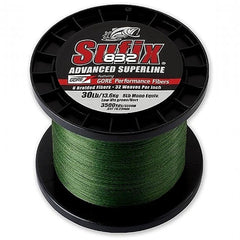 Sufix 832 neon lime braid line close-up showing vivid color on the spool.