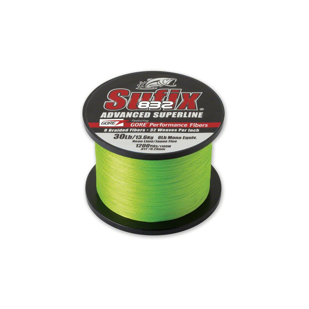 Sufix 832 precision-braiding-technology closeup highlights strength and roundness for accurate casts.