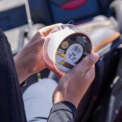 Sufix Advance Clear monofilament highlighting low memory for easy casting