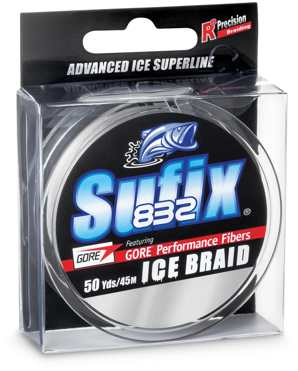 Close-up of Sufix Advanced 832 line highlighting high sensitivity for precise hooksets.