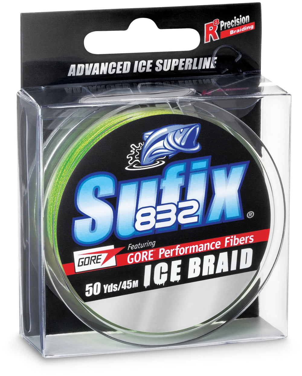 Sufix Advanced 832 Ice Braid in action under ice showcasing sensitivity and control
