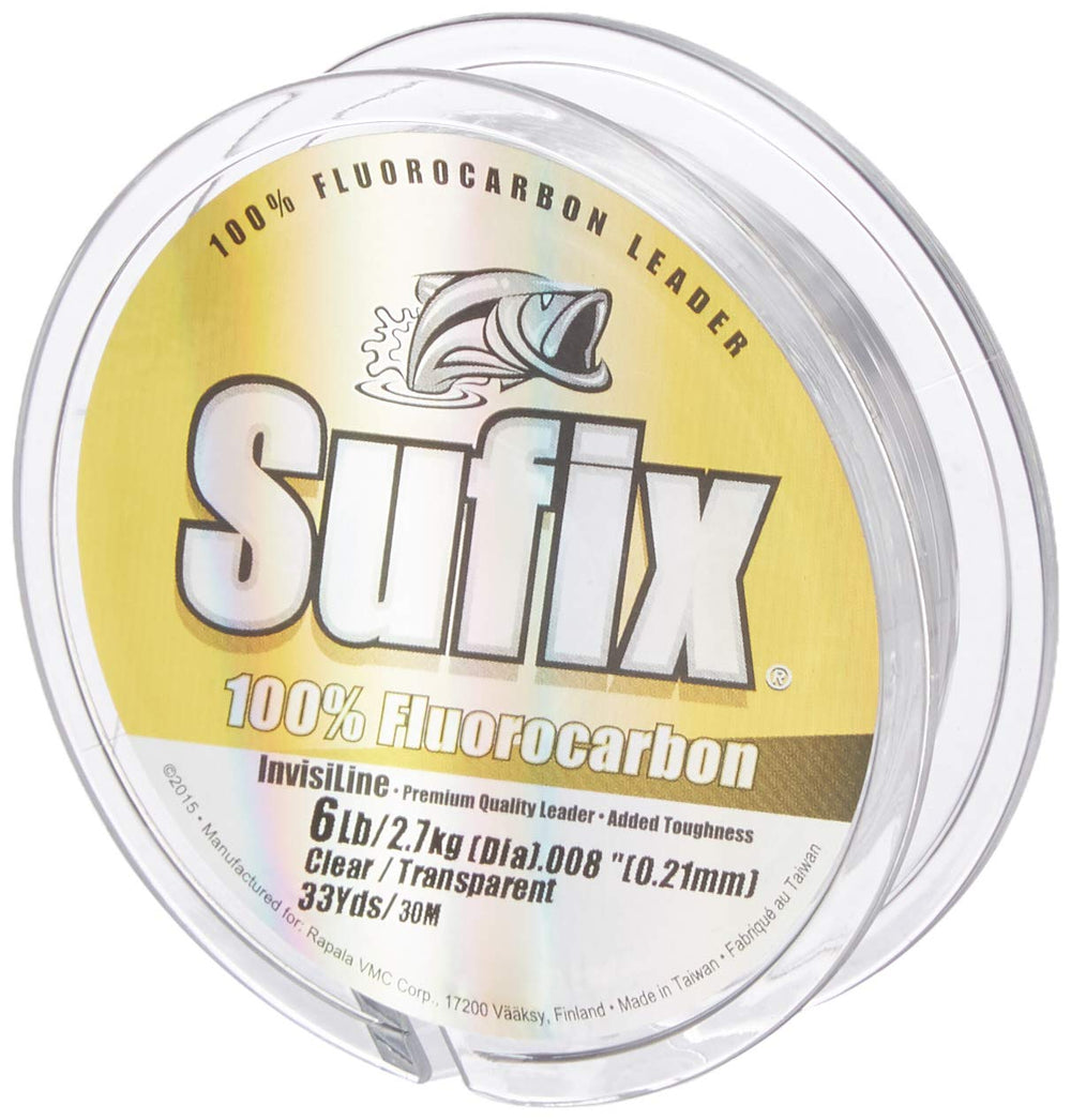 In-water test of Sufix Invisiline leader with low visibility and durability.