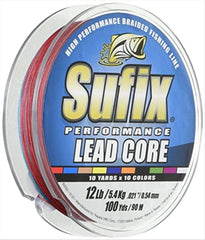 Sufix Performance Lead Core 100 yards metered line for precise depth control