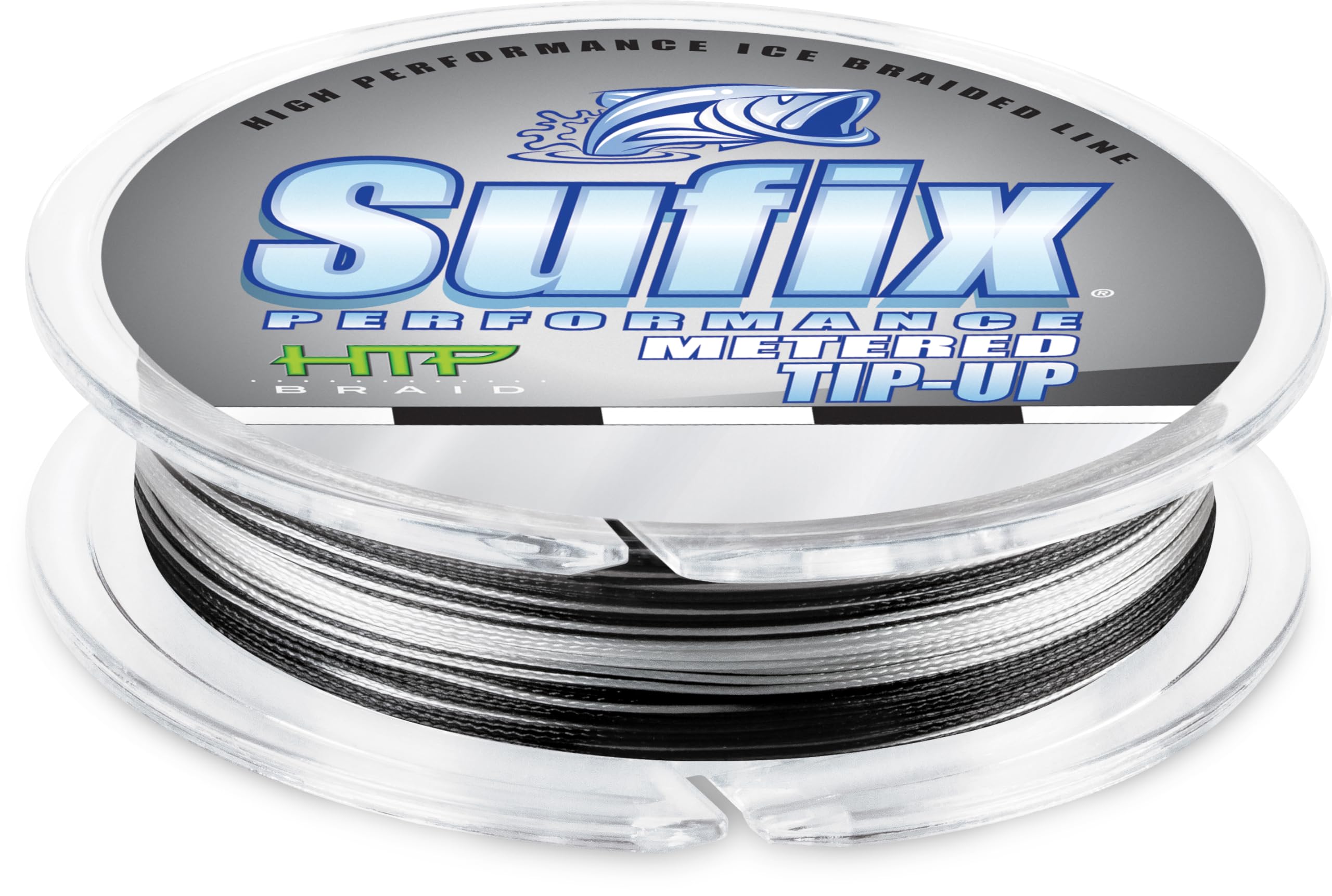 Sufix Performance V-Coat ice braid with 5-foot metered segments for precise depth control