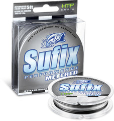 Sufix Performance V-Coat ice braid spool showing durable construction for cold conditions