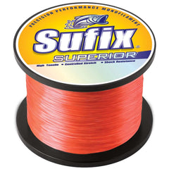 Sufix Superior Neon Fire 30 lb line for high visibility and long casts