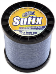 Sufix Superior 2kg spool in smoke blue, strong line for heavy trolling and shore casting