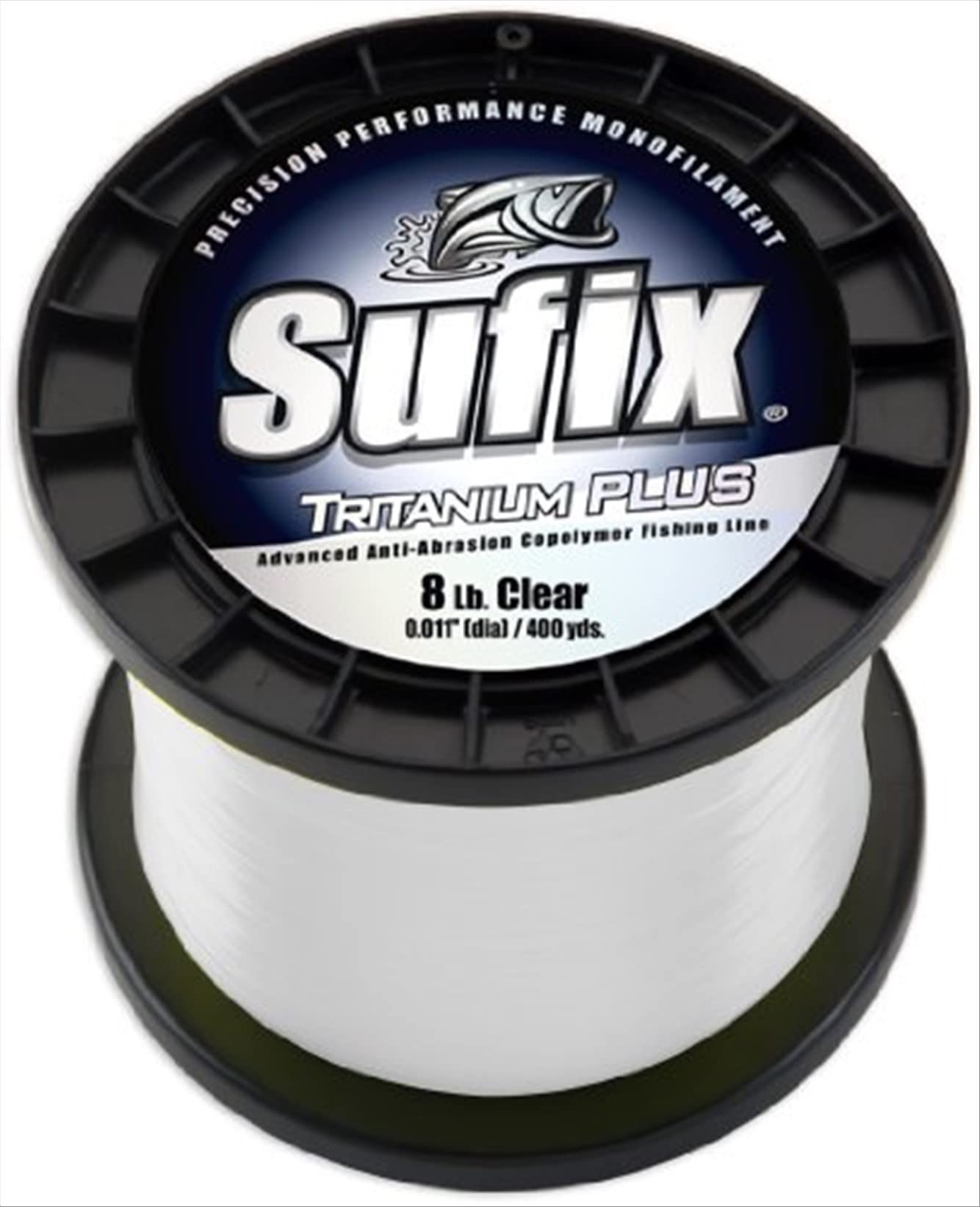 Sufix Tritanium Plus 17 lb Clear fishing line on a 1/4-pound spool, 840 yards
