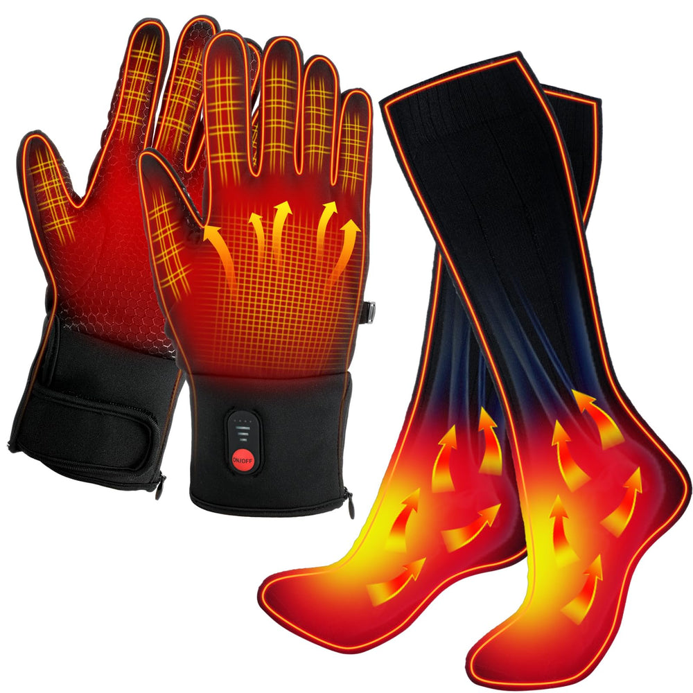 Suhine heated gloves exterior shows a warm, ready-for-winter design for outdoor activities