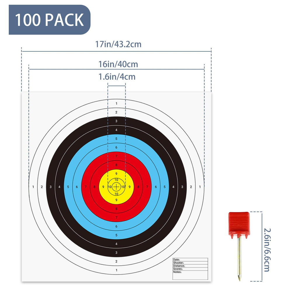 Suituts archery target pins for quick, secure setup during training.