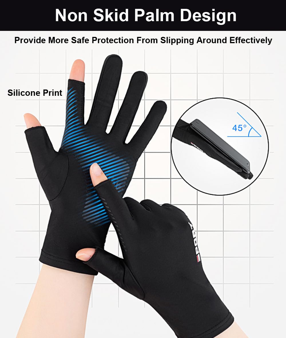 Silicone palm grip close-up on SUJAYU gloves