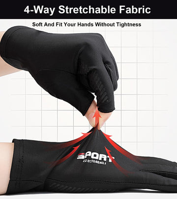 UPF 50+ sun protection feature close-up on SUJAYU gloves