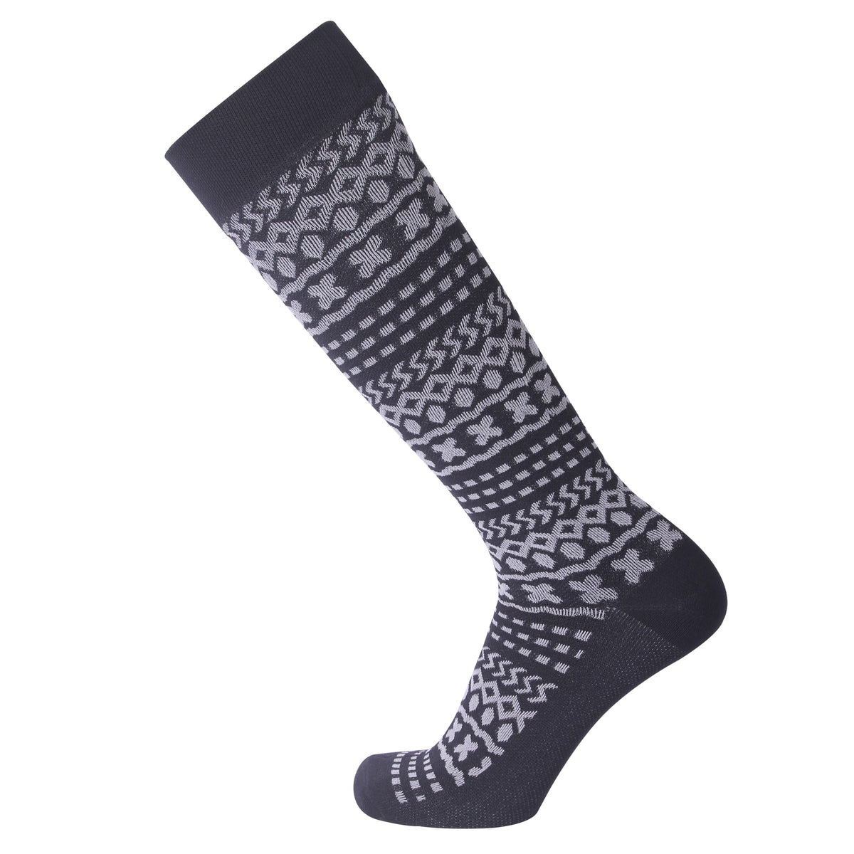 SuMade knee-high waterproof socks, front view, ideal for dry feet on wet trails.