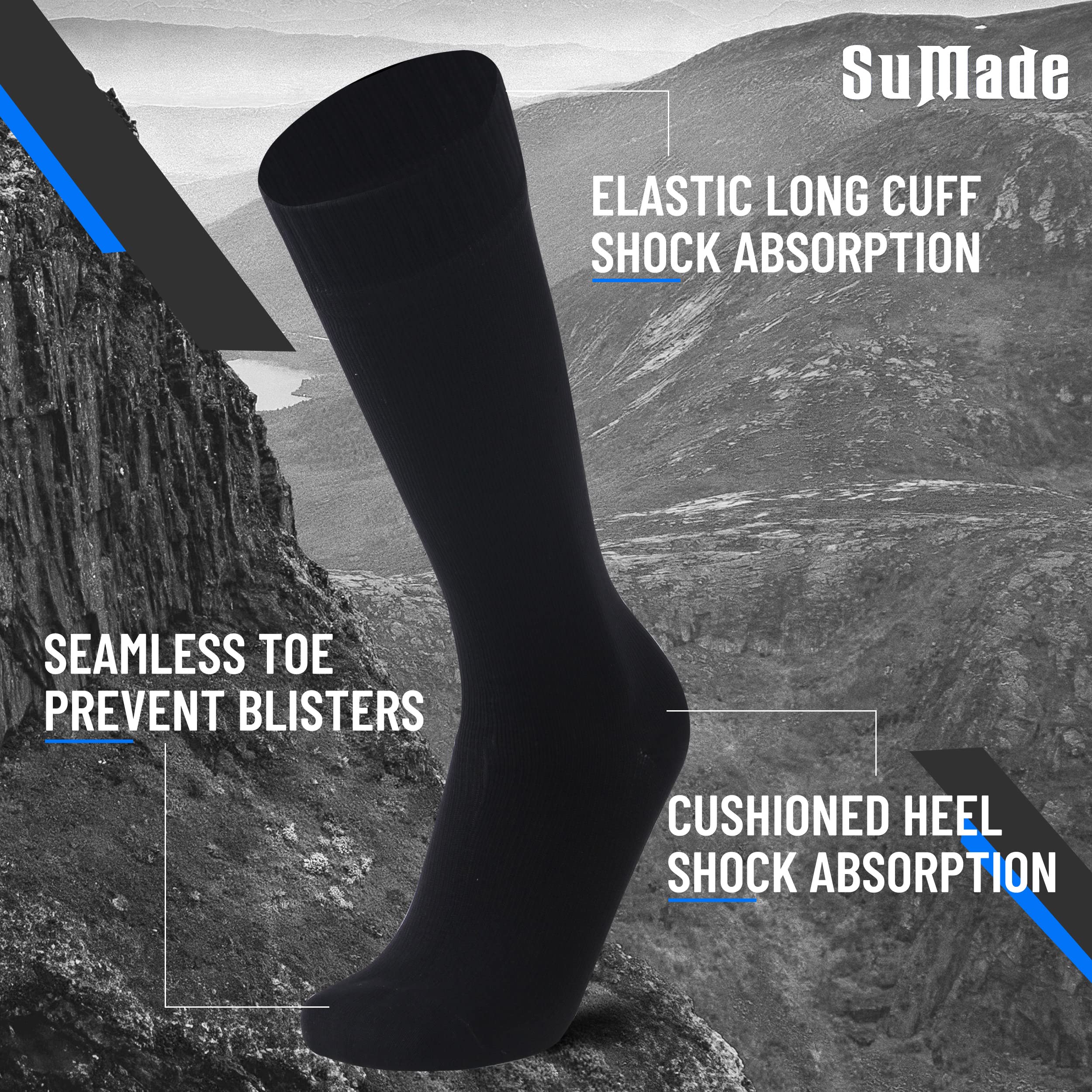 SuMade wading socks waterproof breathable membrane emphasizes moisture-wicking comfort.