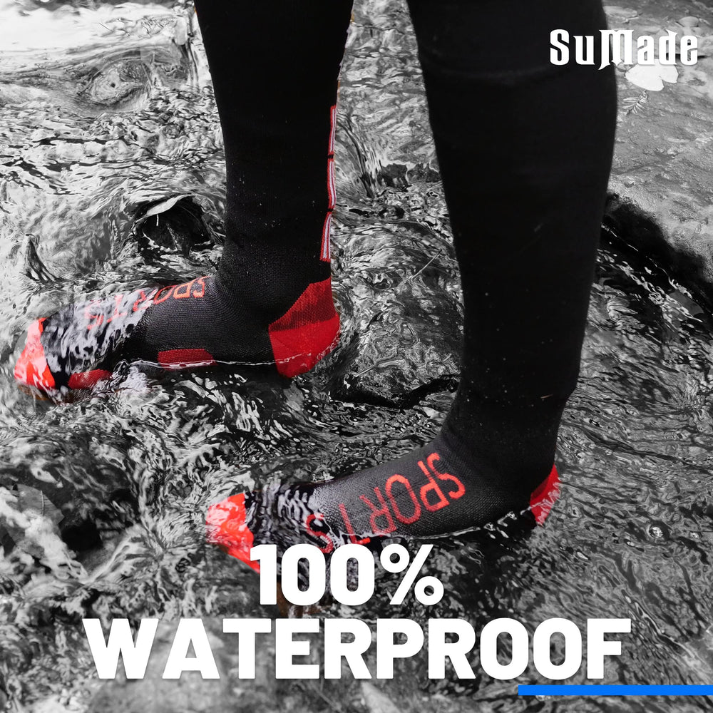 SuMade waterproof socks with padded heel and toe for cushioned protection