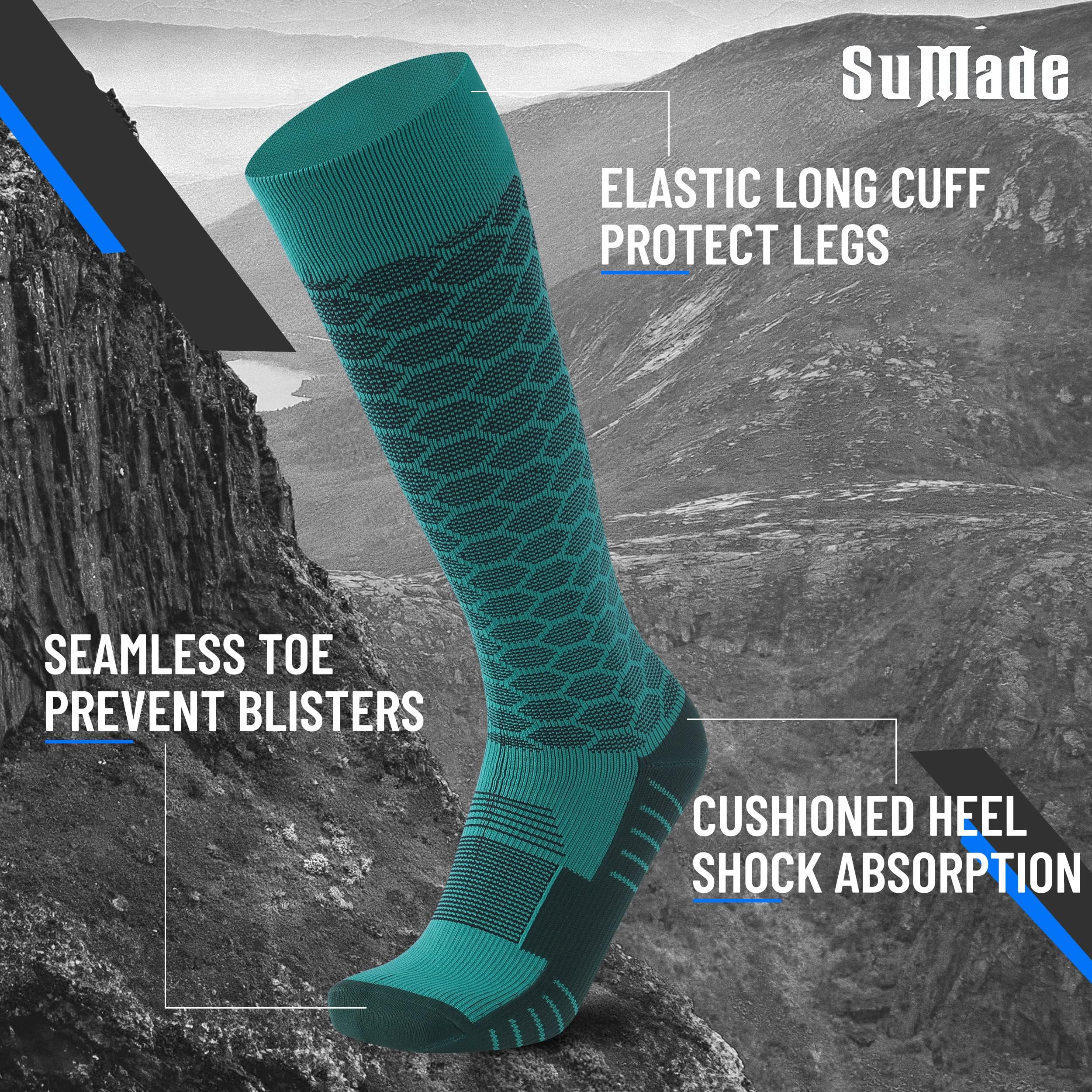 Durable nylon construction of SuMade socks enhances waterproof durability for hiking