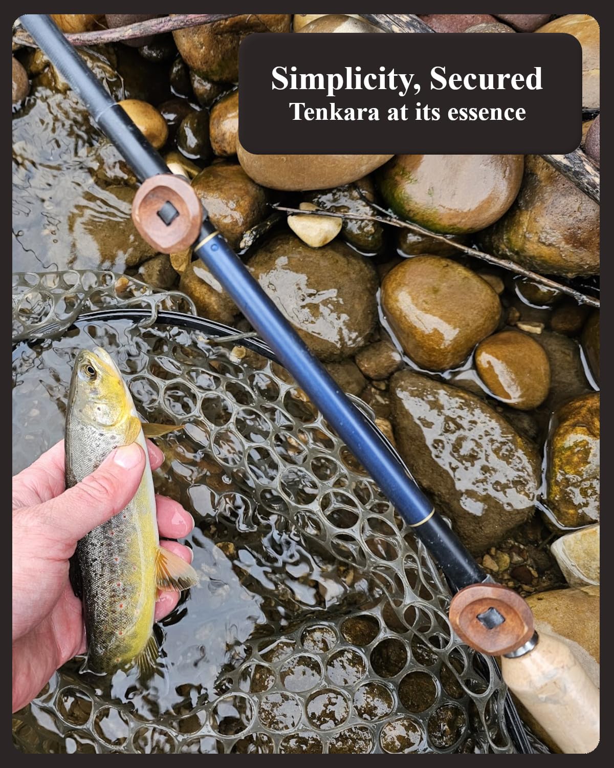 Bottom button of Sumato Tenkara line holder