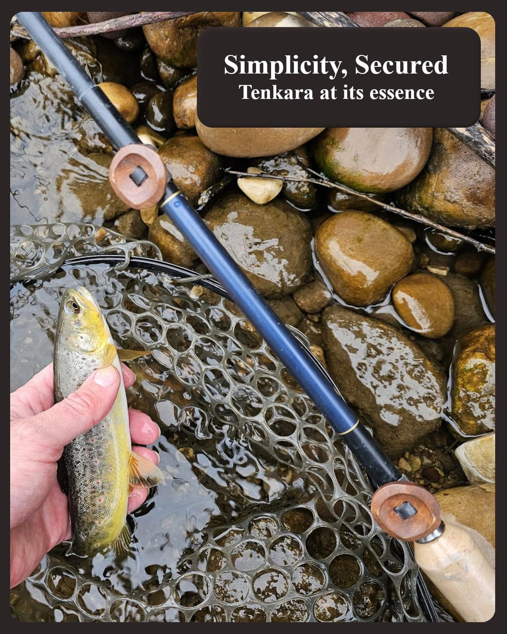 Bottom button of Sumato Tenkara line holder