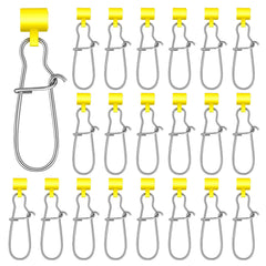 Sumind fishing line sinker slides with duo lock clips in yellow