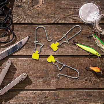 Plastic sleeve guides fishing line smoothly through