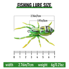 Set of four Sumind spider lures for bass fishing