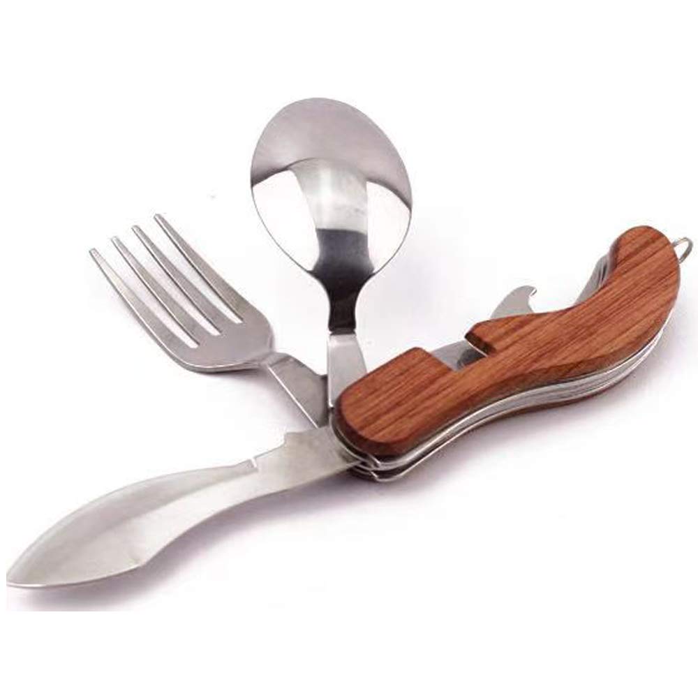 Summer HHouse 4in1 camping utensils folded for ultra-compact portability on outdoor trips.
