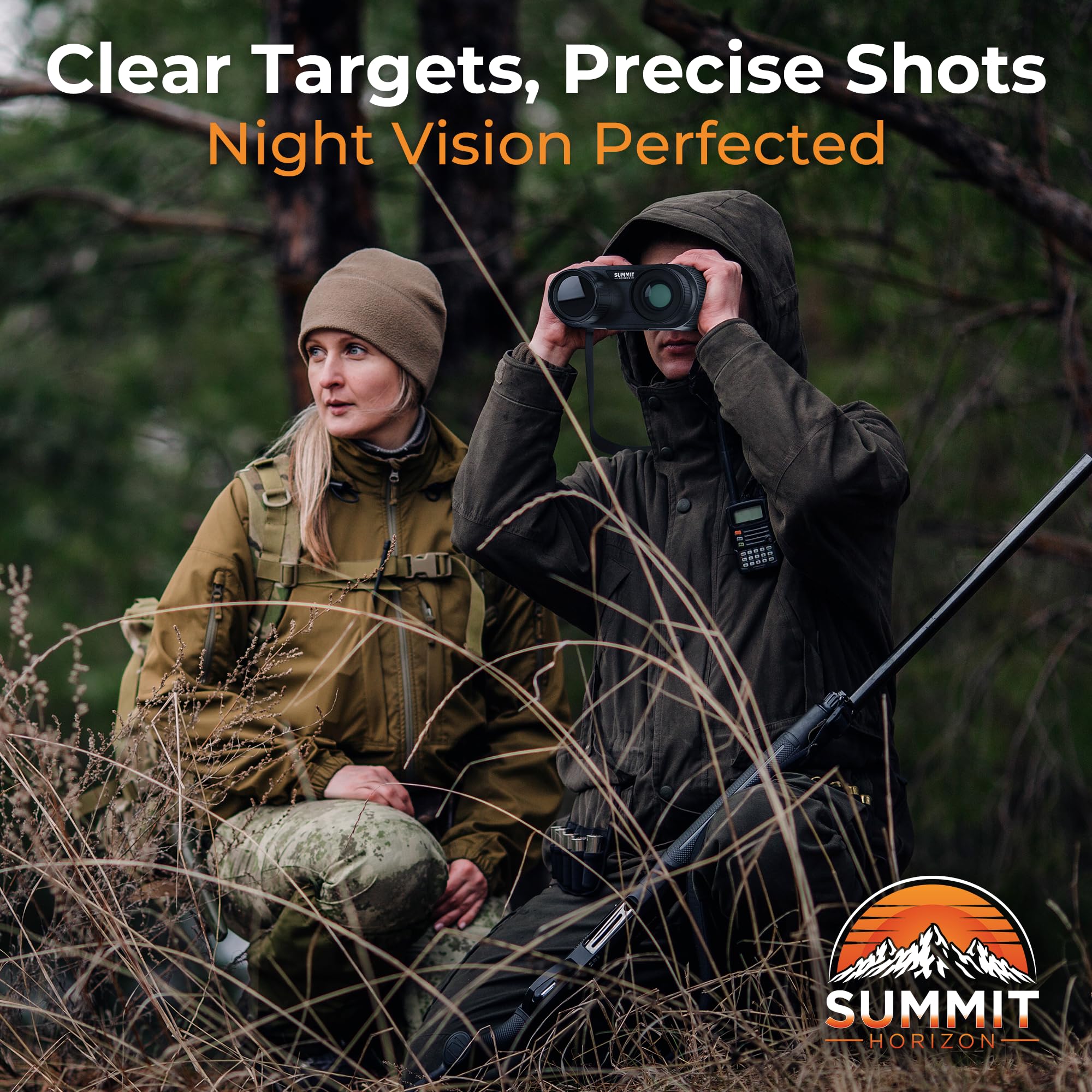 Summit Horizon built-in compass aids navigation during night hikes.