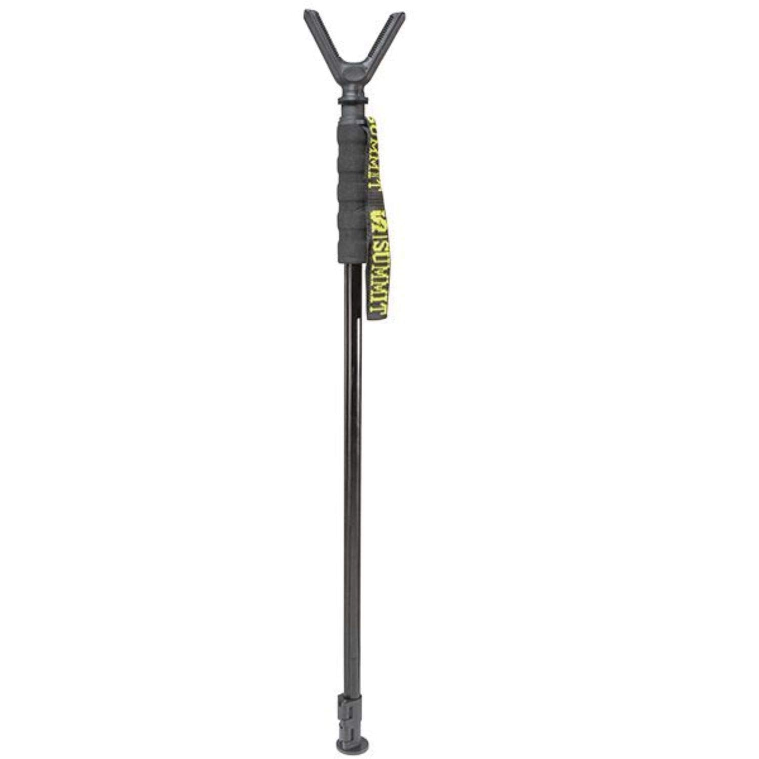 Summit Treestands adjustable shooting stick provides stable support at multiple heights.
