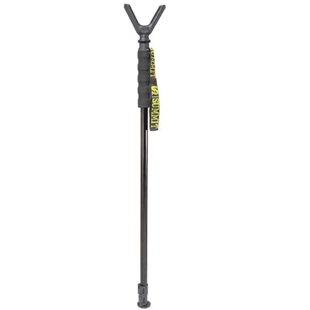 Summit Treestands adjustable shooting stick provides stable support at multiple heights.