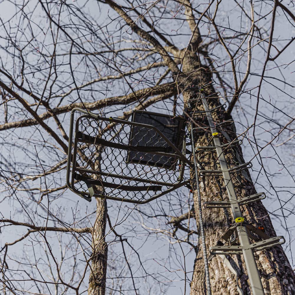 Ledge XT backpack straps for carrying gear into the stand