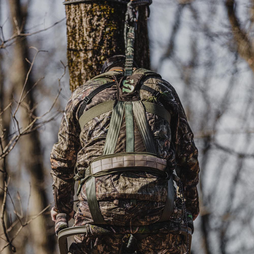 Summit Treestands Pro Safety Harness back loop aids dragging tasks.