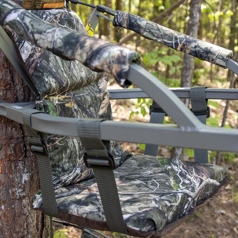 Summit Treestands replacement seat Mossy Oak Camo suspended design reduces noise