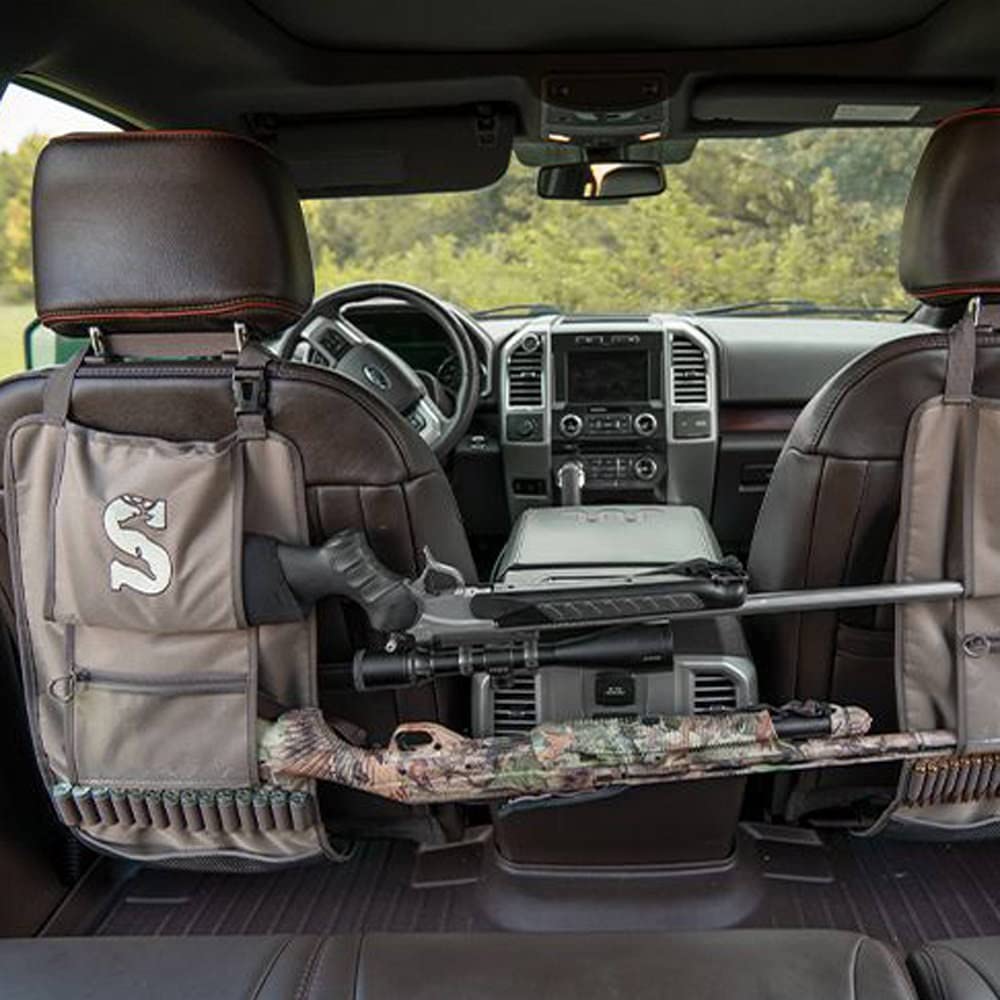 Summit Treestands Seat Back Organizers feature rifle cartridge loops for transport.