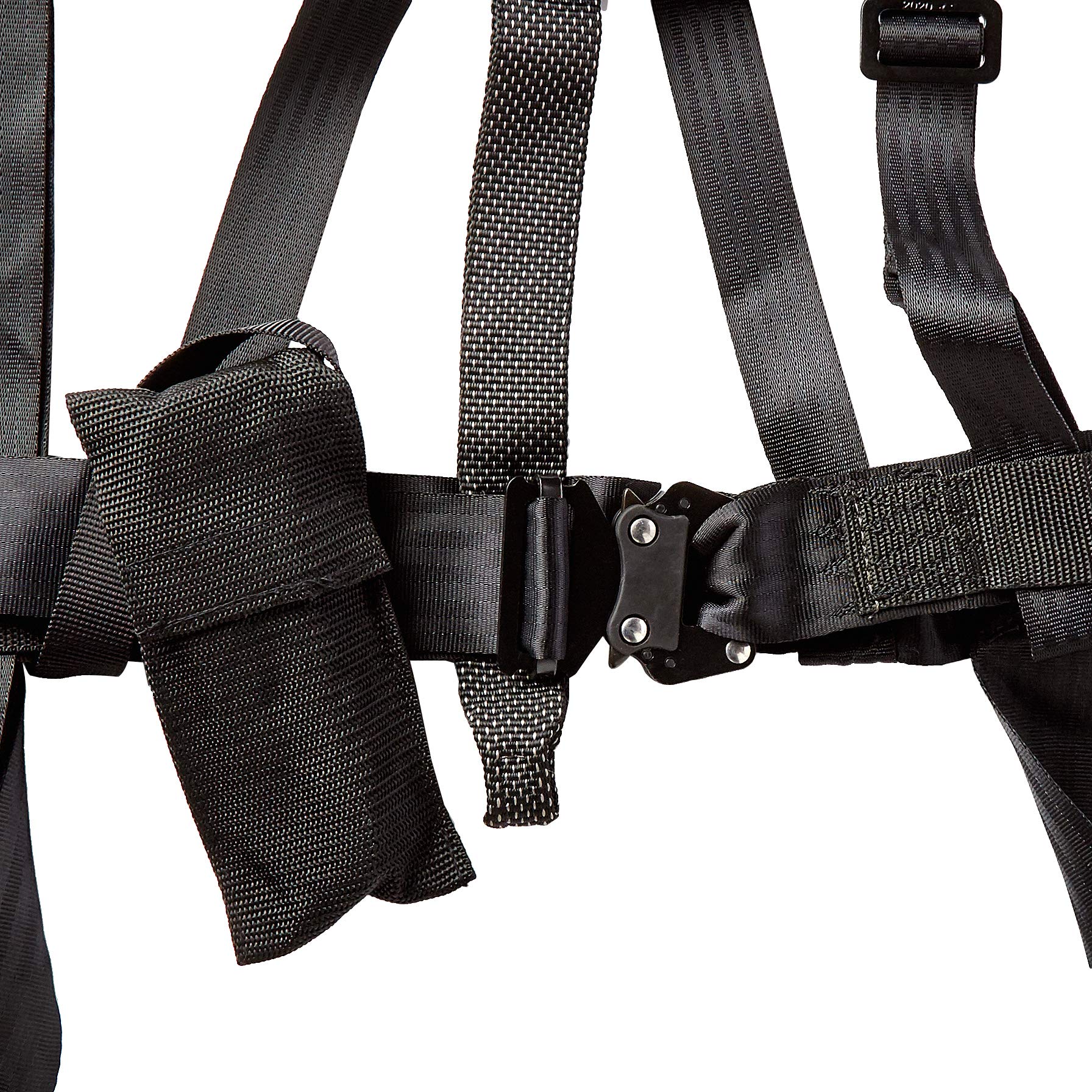 Quick-lock buckles on Summit Treestands harness provide fast, reliable adjustment.