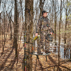 Summit Treestands rugged 30-foot rope supports climbing comfort and safety.