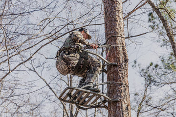 Summit Treestands Surround Seat built-in pockets keep hand warmers readily accessible